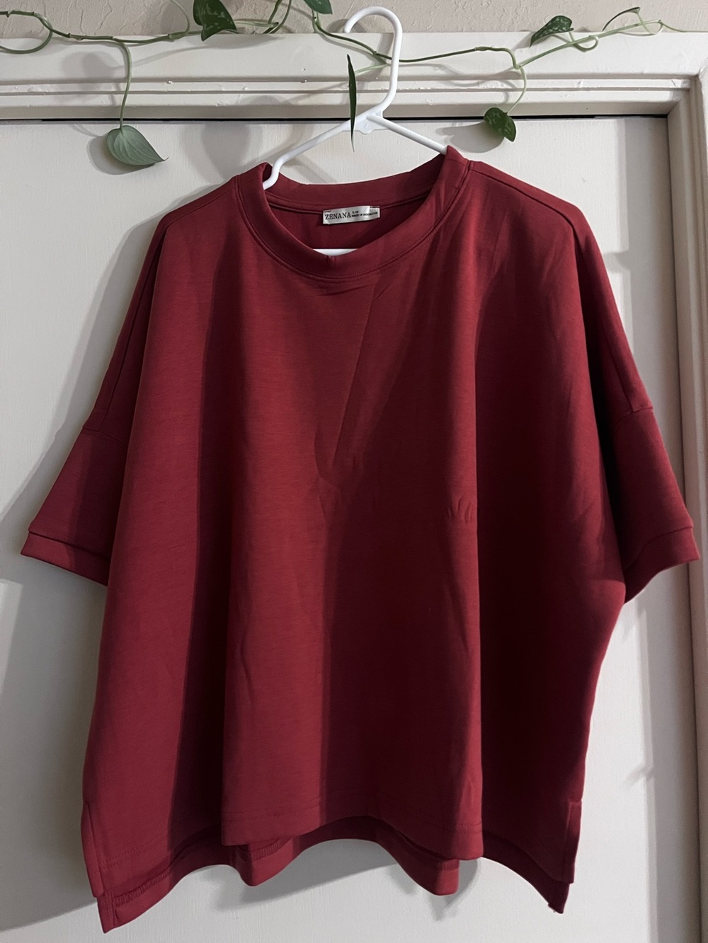Zenana Outfitters Women’s Short Sleeve Crewneck Sweatshirt